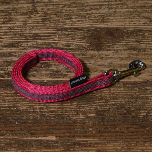 dogsmart gummierte Leine 2 Meter pink
